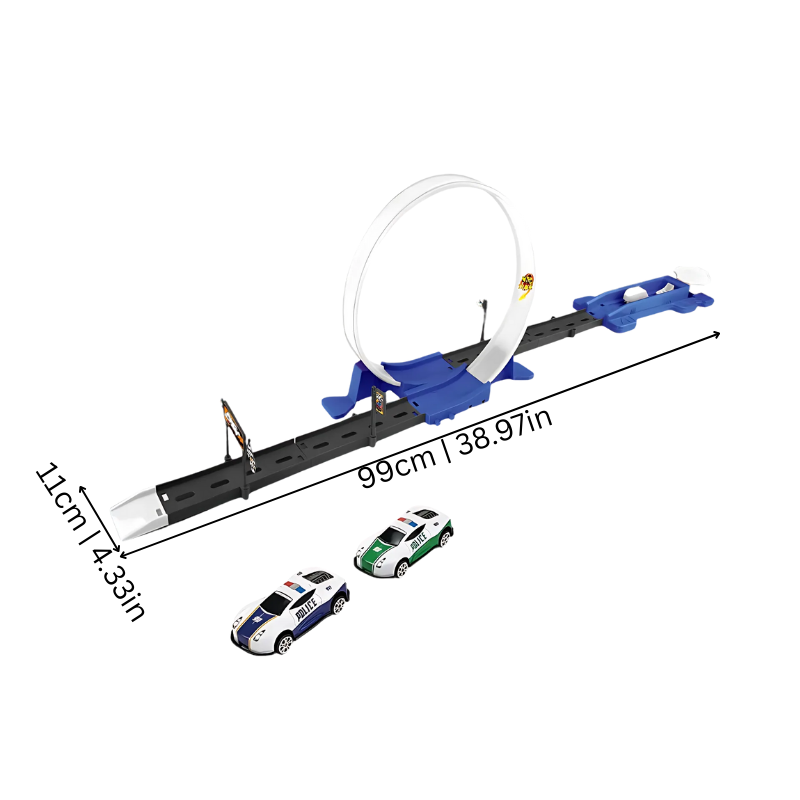 Ensemble de 18 pièces de piste bleue