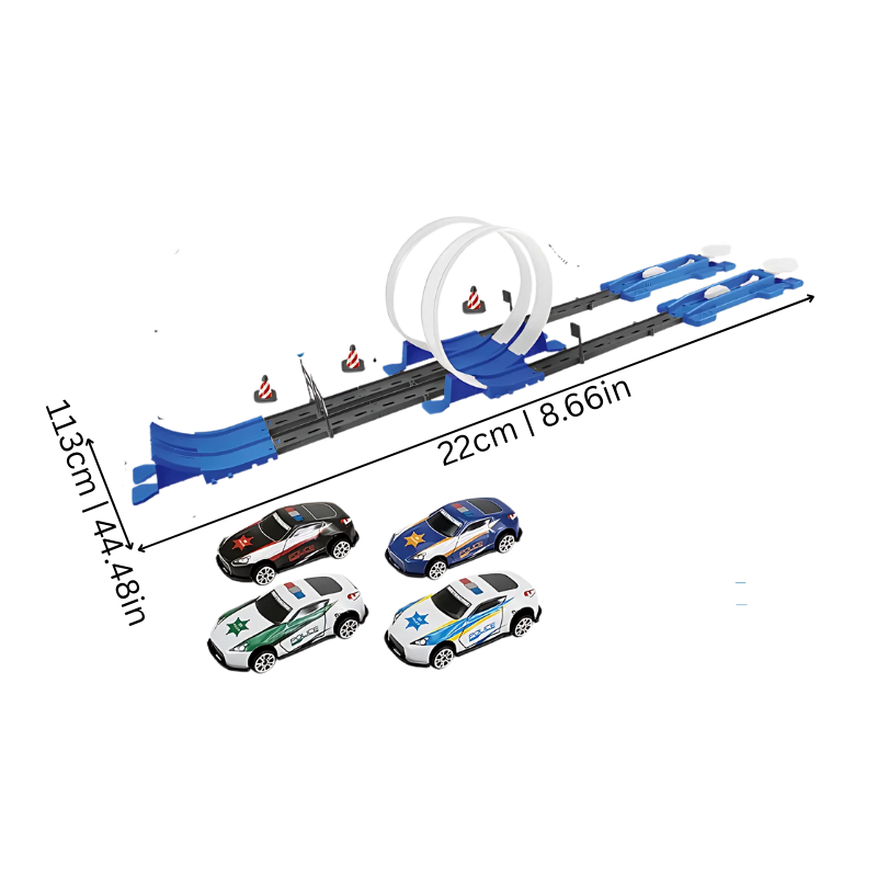 Ensemble de 40 pièces de piste bleue