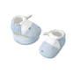 Bottines bébé bleues, semelles antidérapantes et respirantes