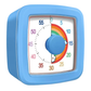 Minuteur visuel bleu pour enfants, sur fond neutre
