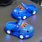 Chaussons voiture bleus avec lumières activées par mouvement