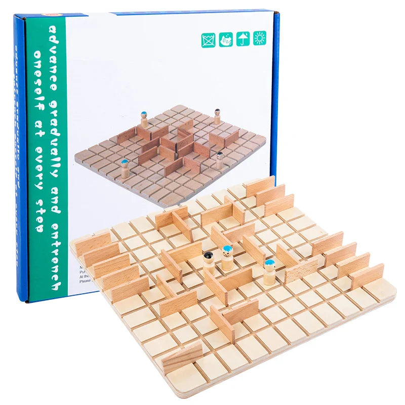 Boîte du jeu de stratégie en bois Duel de Parcours