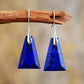 Boucles pendantes en Lapis Lazuli, élégance artisanale