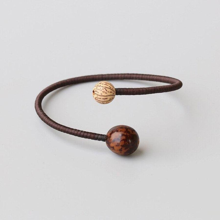 Bracelet unisexe en graines de Bodhi, élégant et simple