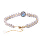Bracelet en labradorite facettée avec perles cuivre doré