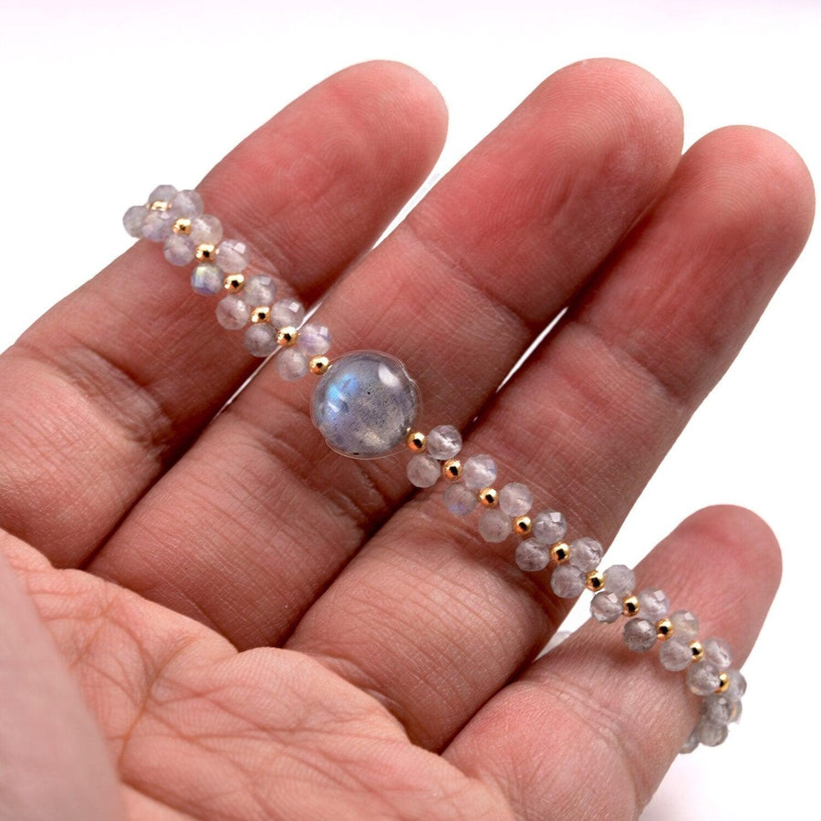 Vue latérale du bracelet montrant le fermoir à ressort