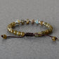 Bracelet en labradorite avec nœud coulissant ajustable