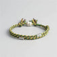 Bracelet tibétain ajustable avec amulette Bouddha en alliage de zinc
