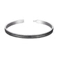 Ensemble de bracelets joncs argentés, différents styles et tailles