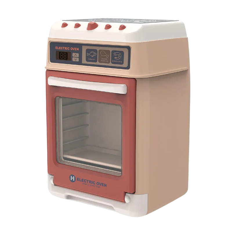 Cuisinière marron miniature avec boutons pour jeu de rôle