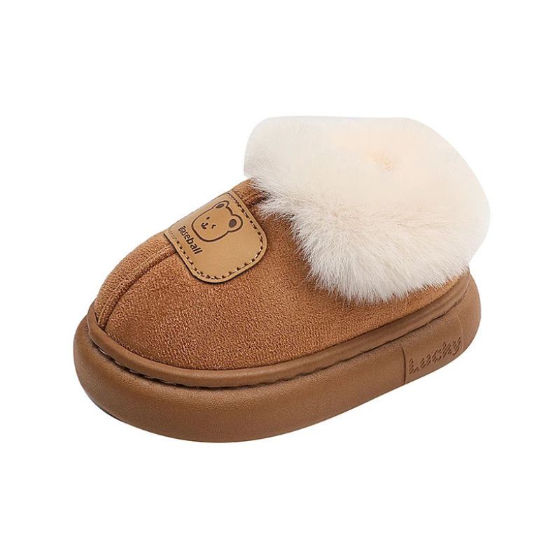 Chaussures marron pour enfant avec semelle antidérapante