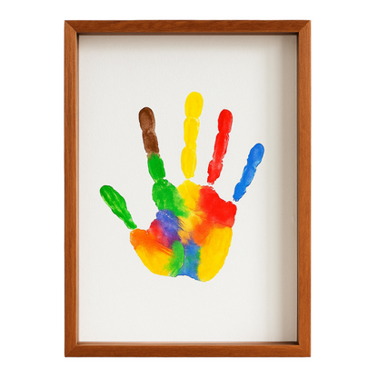Tube de peinture acrylique marron sur fond clair