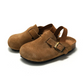 Clogs enfant marron clair, vue de dessus
