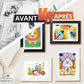 Cadre d'art pour enfants avec ouverture magnétique frontale