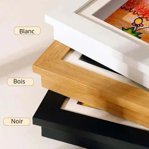 Détail des sangles élastiques à l'intérieur du cadre