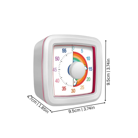 Comparaison des tailles du minuteur visuel pour enfants