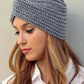 Bonnet turban en laine avec nœud frontal élégant