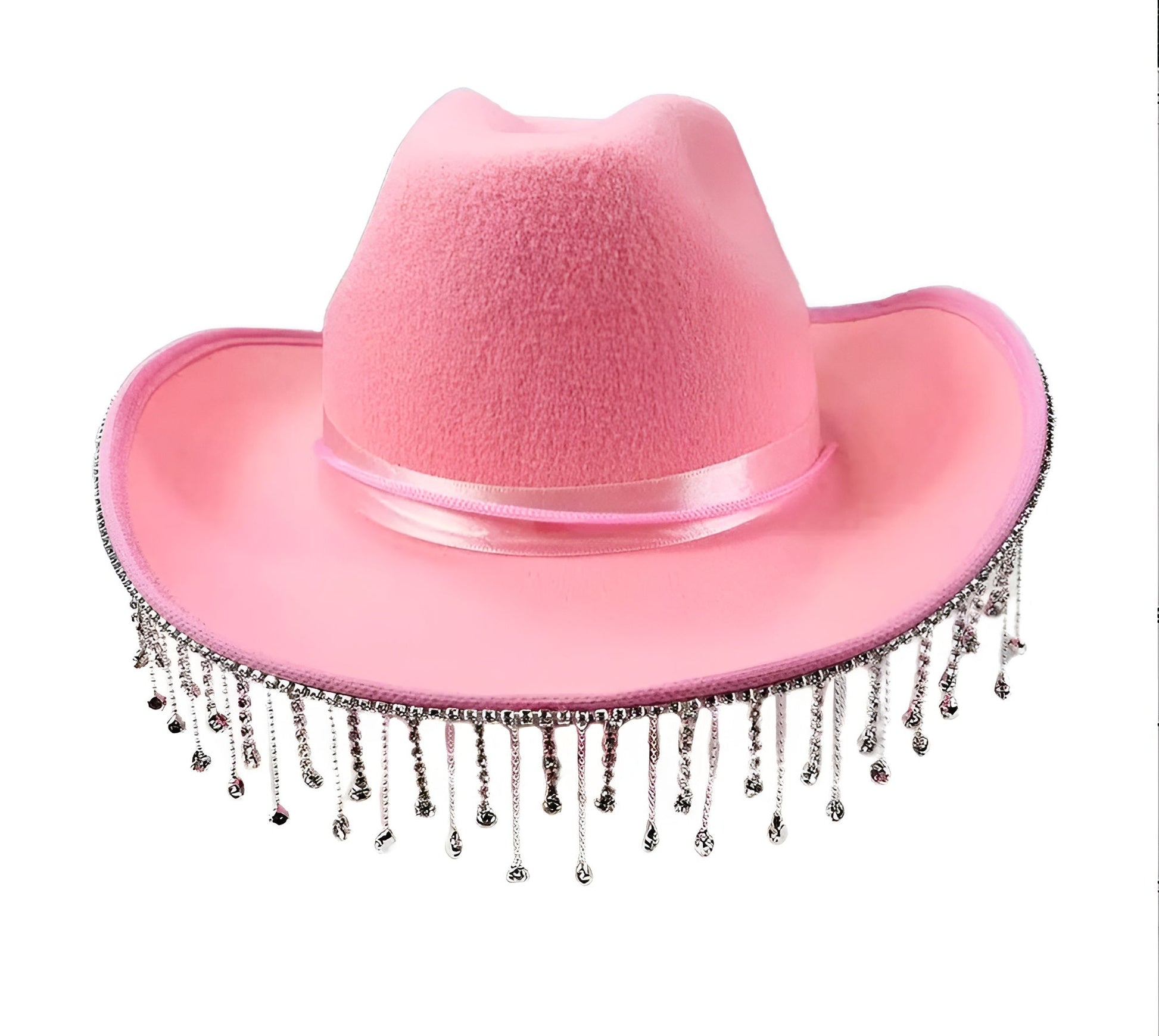 Gros plan sur la bordure d'un chapeau cowboy