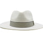 Détail de la texture tressée du chapeau Panama