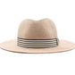 Vue arrière du chapeau Panama avec ruban distinctif