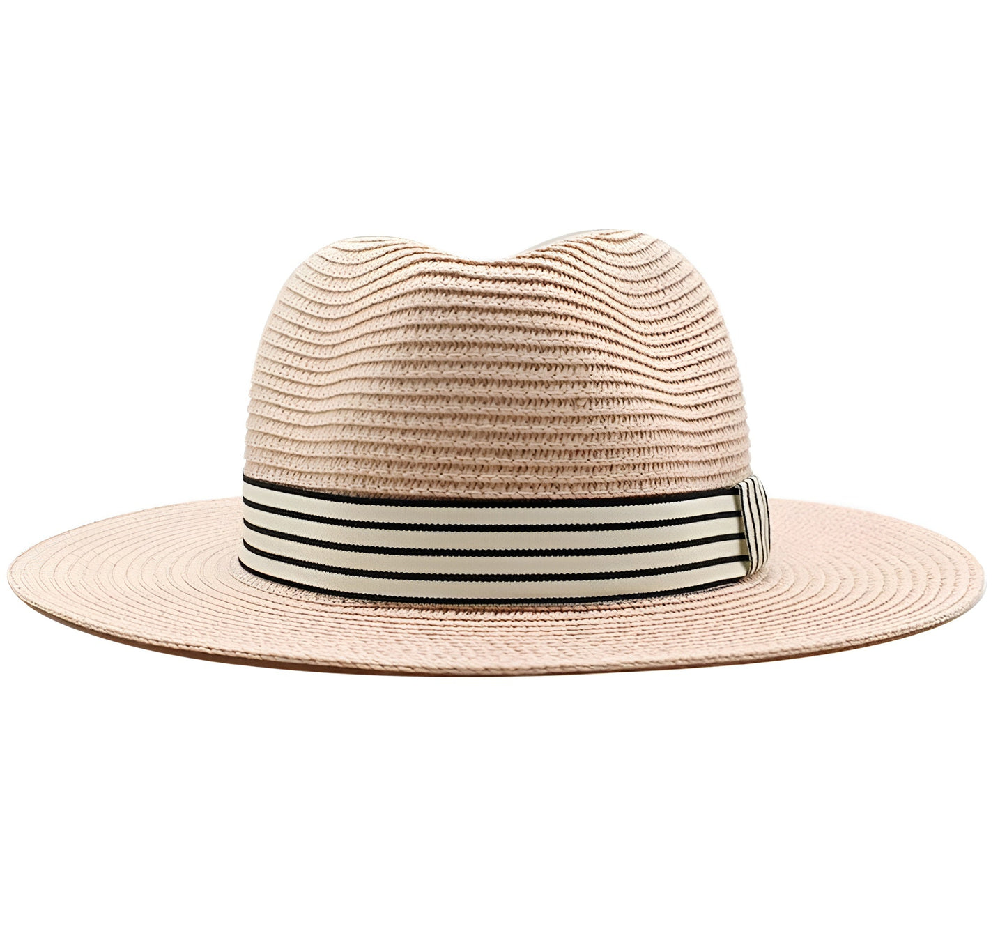 Vue arrière du chapeau Panama avec ruban distinctif