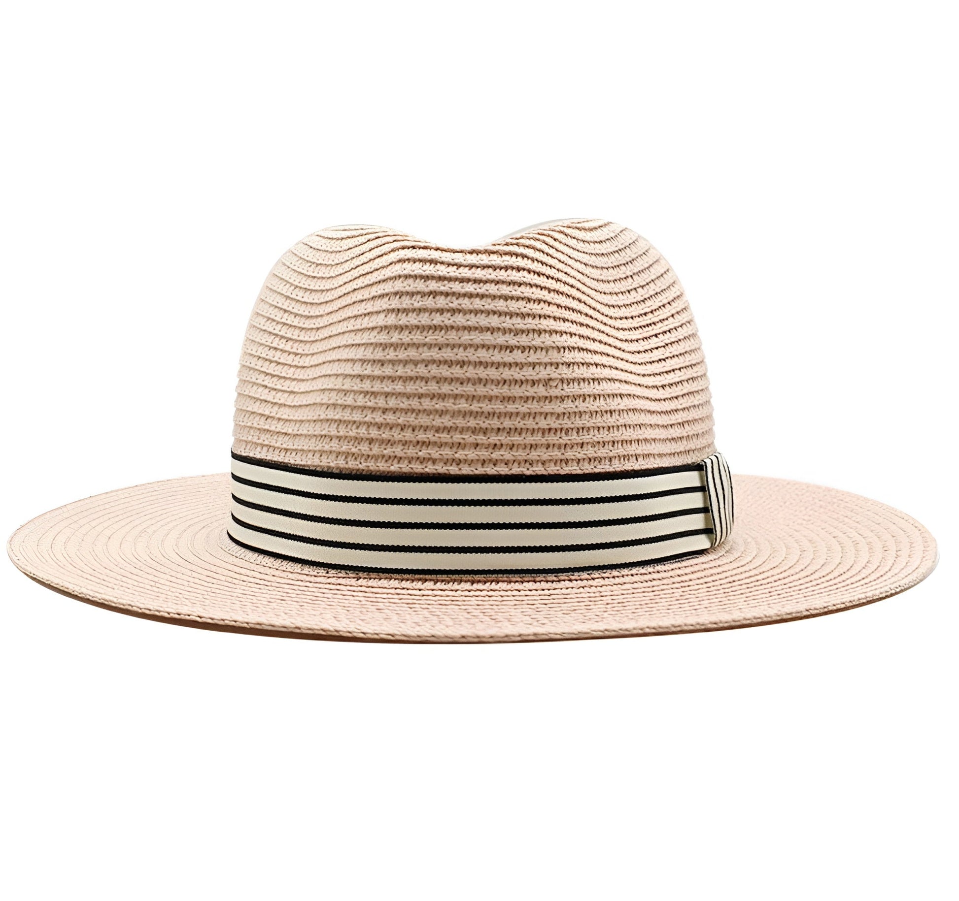 Vue arrière du chapeau Panama avec ruban distinctif