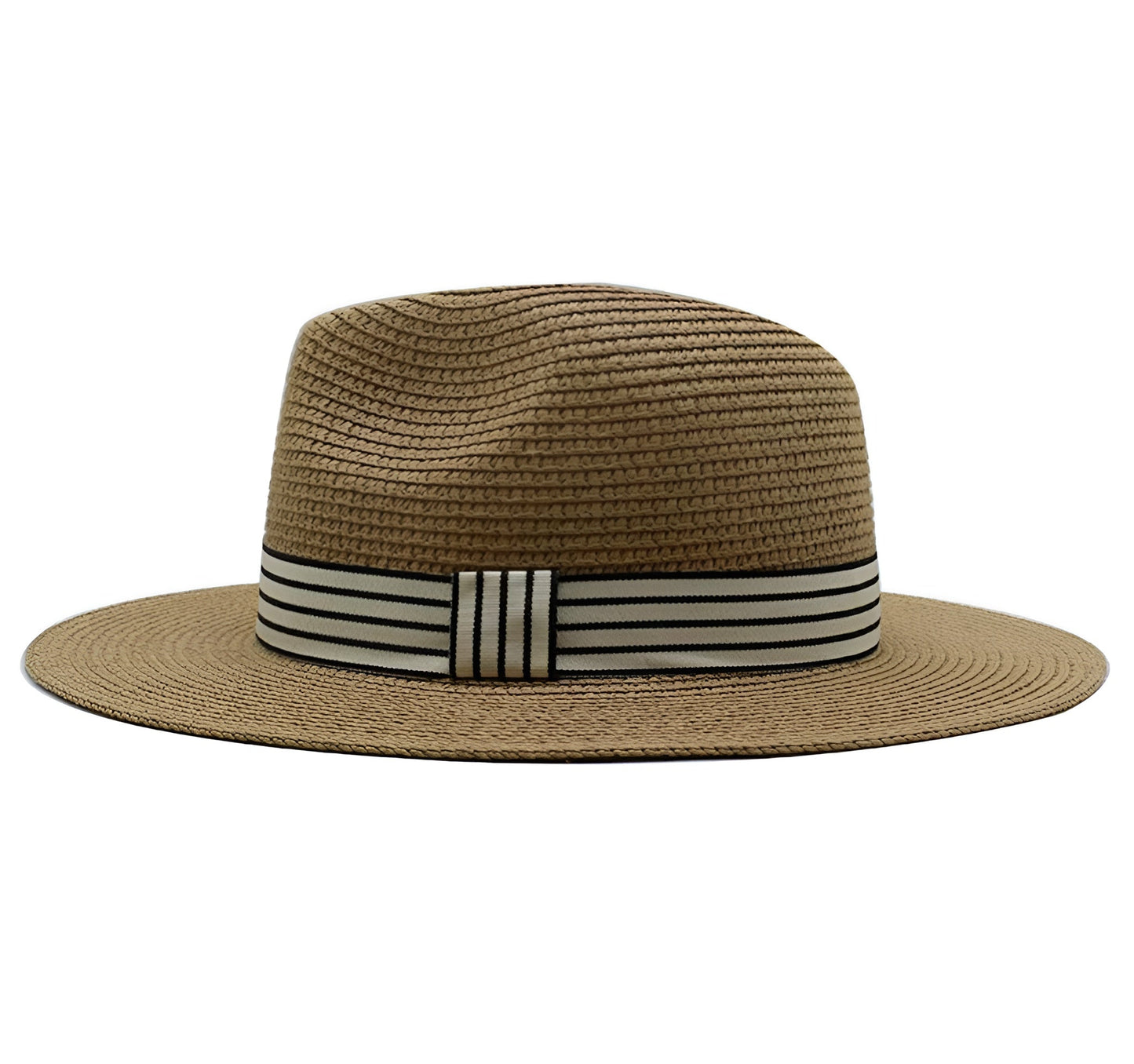 Vue latérale du chapeau Panama montrant le bord large