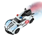 Voiture RC blanche style police avec lumières LED