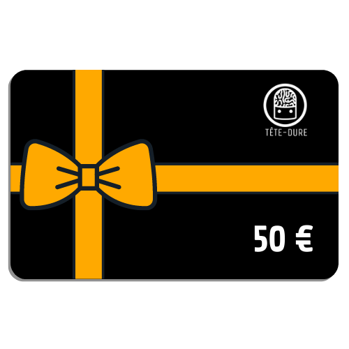 Carte-cadeau en ligne avec un montant de 50 euros