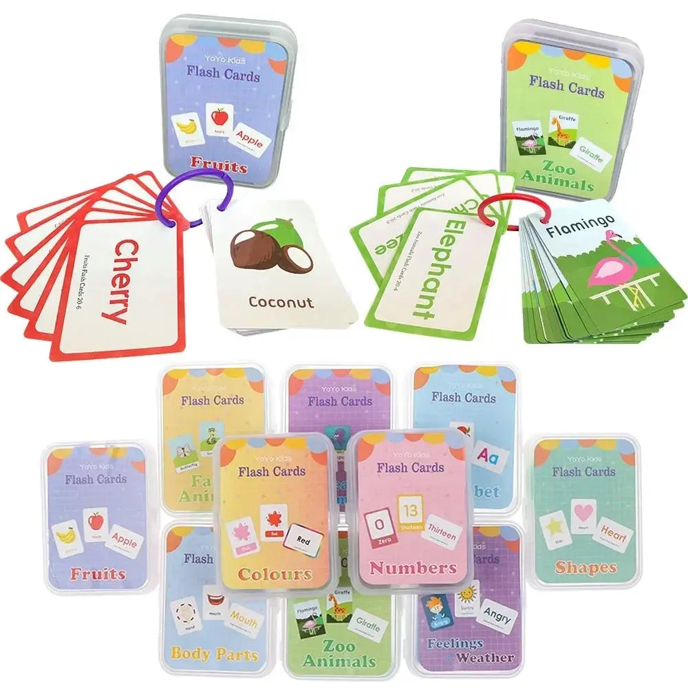 Ensemble de cartes double face pour l'apprentissage des enfants
