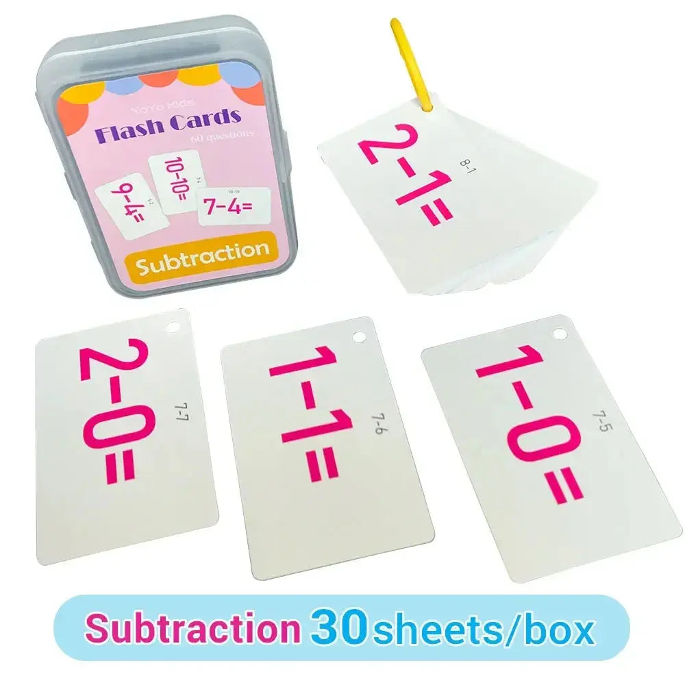 Cartes éducatives avec illustrations colorées pour stimulation visuelle