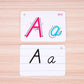 Gros plan sur des cartes éducatives avec lettres de l'alphabet