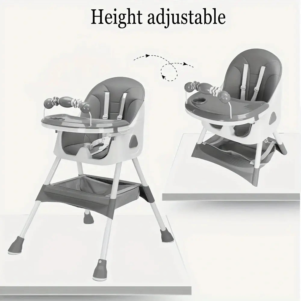 Chaise haute pliée pour un rangement facile