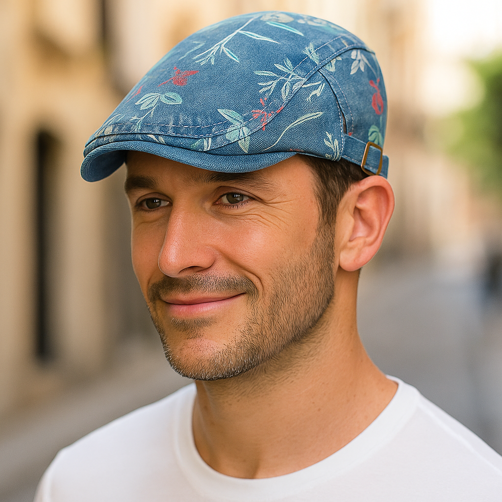 Homme portant un béret en coton, style urbain