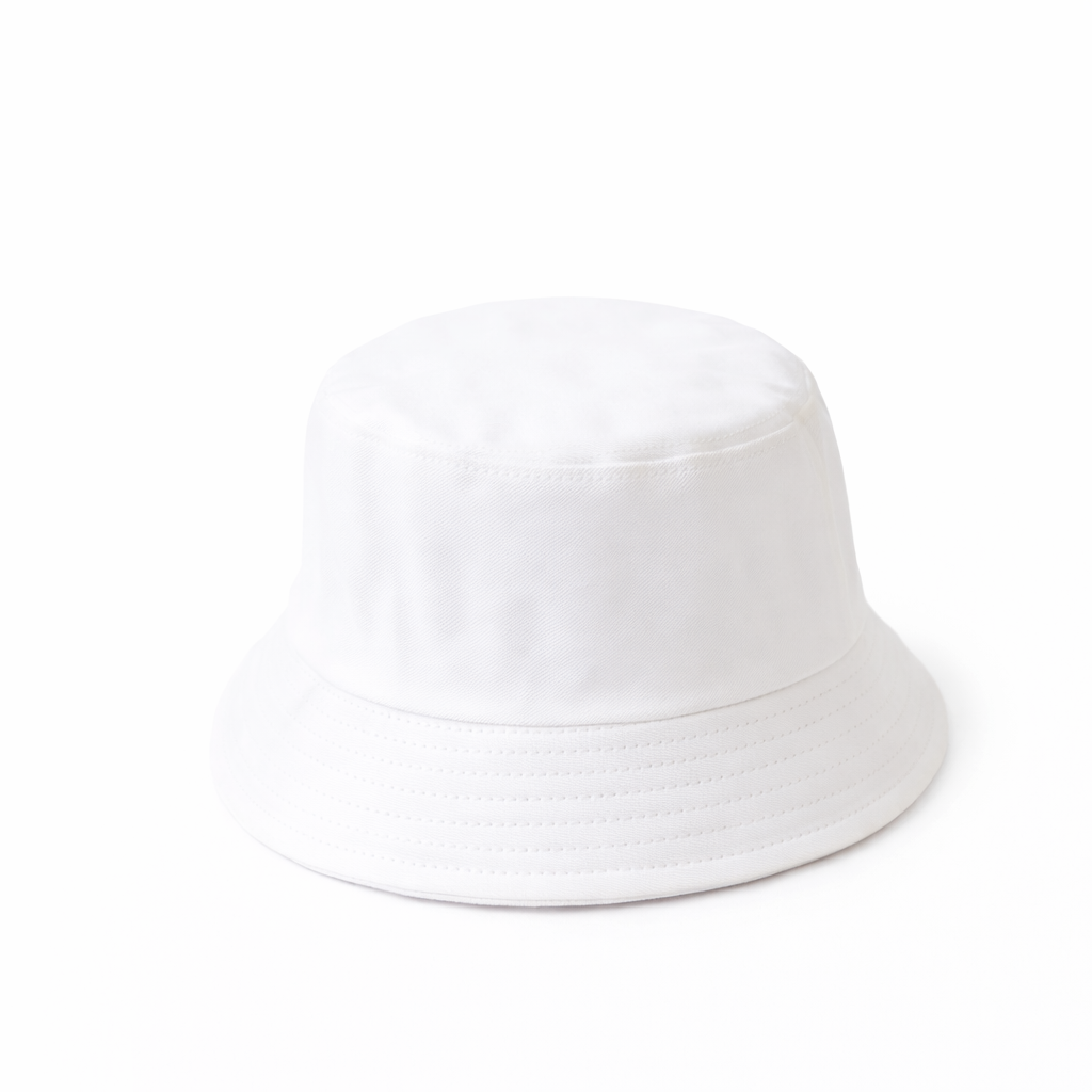 Bob beige sur un mannequin, vue de face, design épuré
