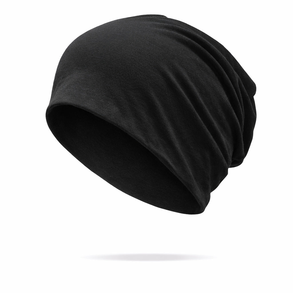 Vue de dessus du bonnet en coton, coupe ample