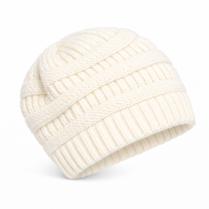 Bonnet en gros plan, mettant en avant sa texture épaisse