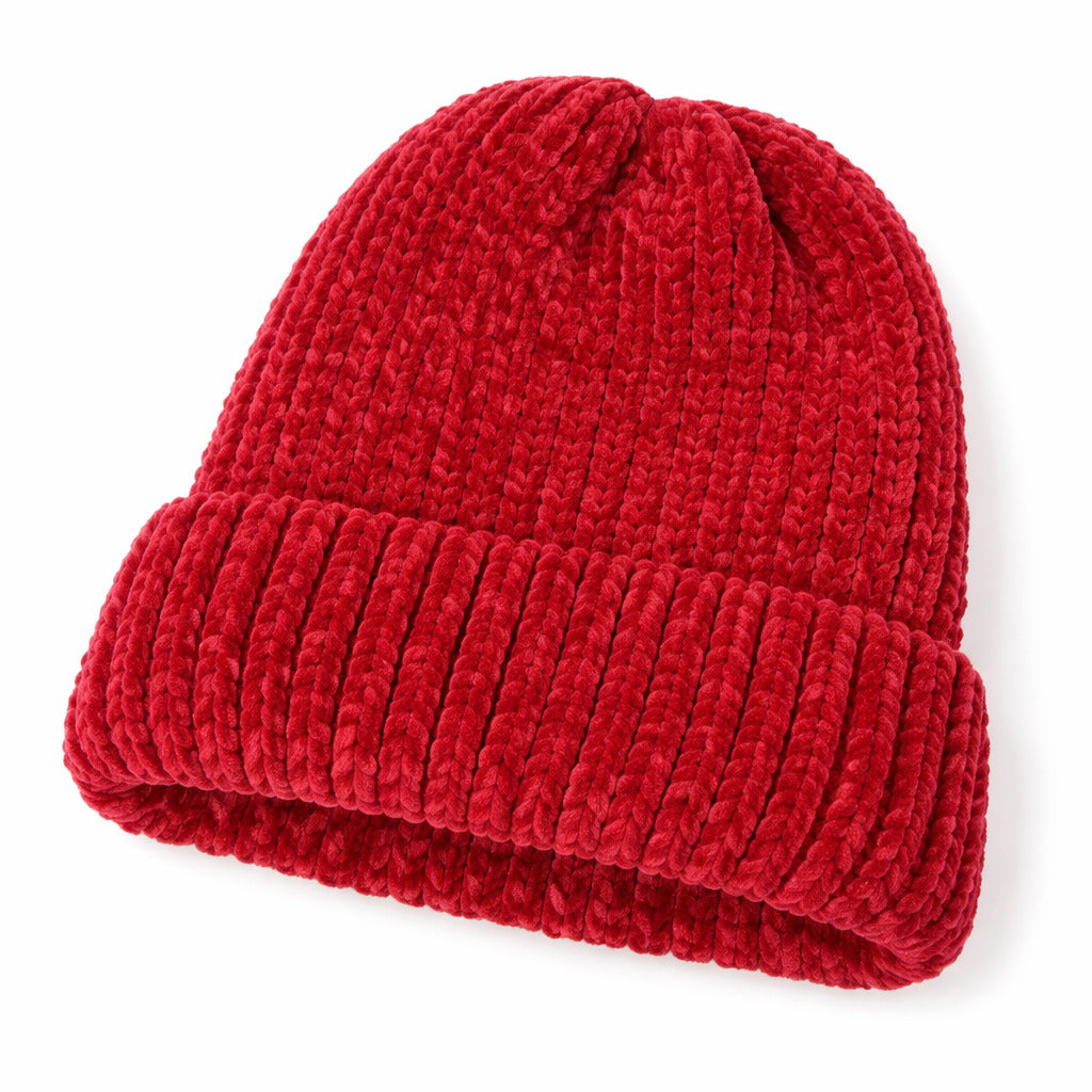 Détail de la maille torsadée du bonnet