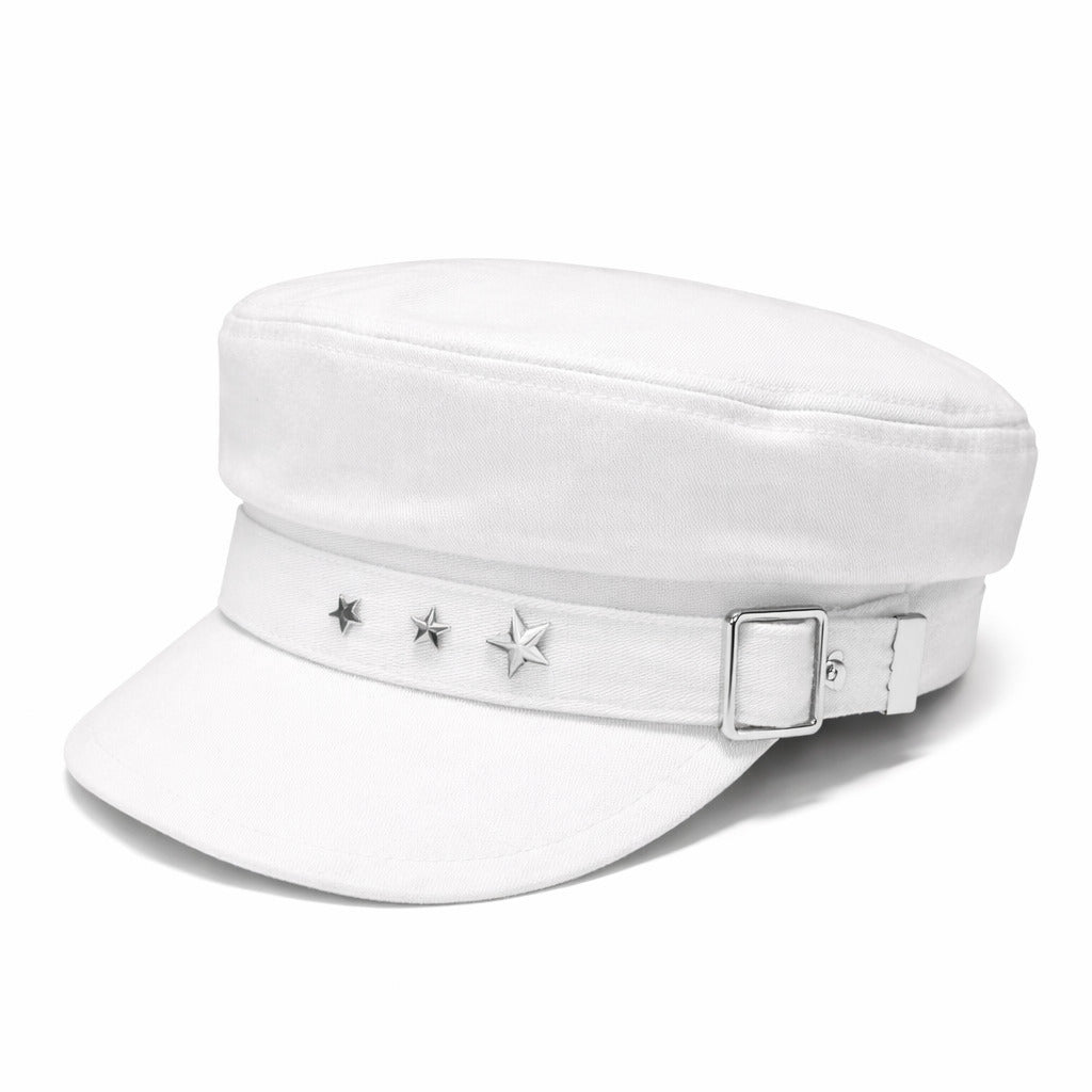 Casquette gavroche noire avec doublure intérieure