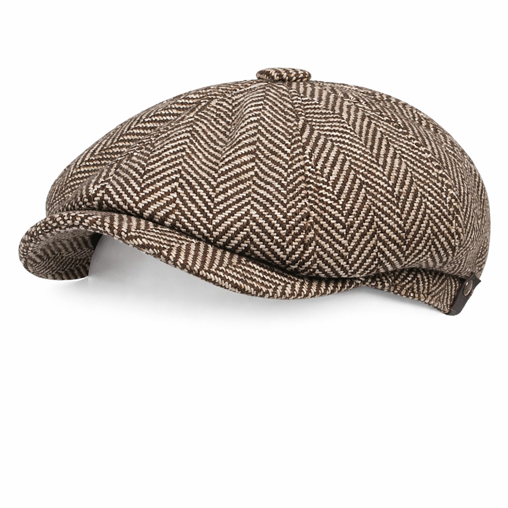 Casquette Gavroche avec doublure intérieure visible