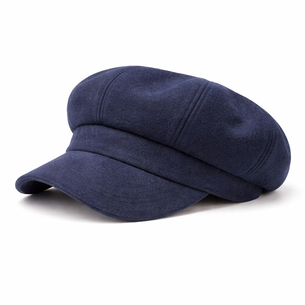 Casquette unisexe en tissu épais, vue de dessus