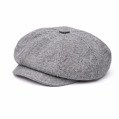 Casquette en coton sur fond neutre, style rétro