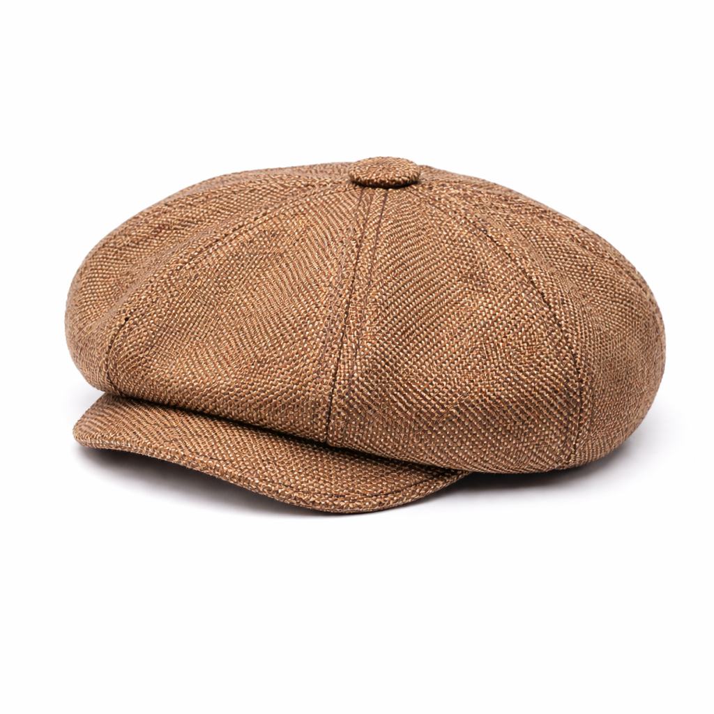 Détail du tissu en coton d'une casquette gavroche