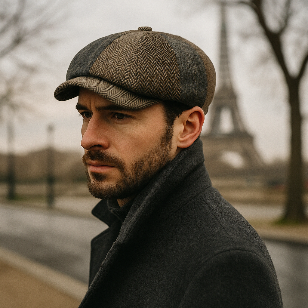 Casquette Gavroche en coton vue de profil