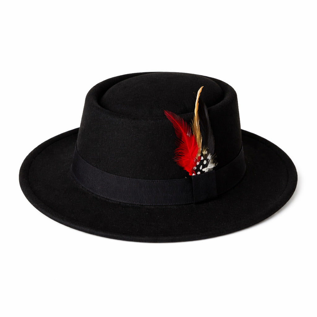 Chapeau Fedora en coton, vue de dessus