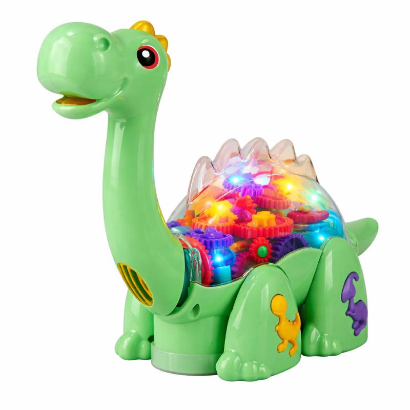 Gros plan sur la tête du dinosaure avec effets lumineux