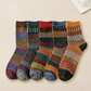 Chaussettes d'hiver en laine pour femme, texture confortable