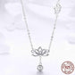 Collier avec pendentif Lotus, symbolisant pureté et renaissance