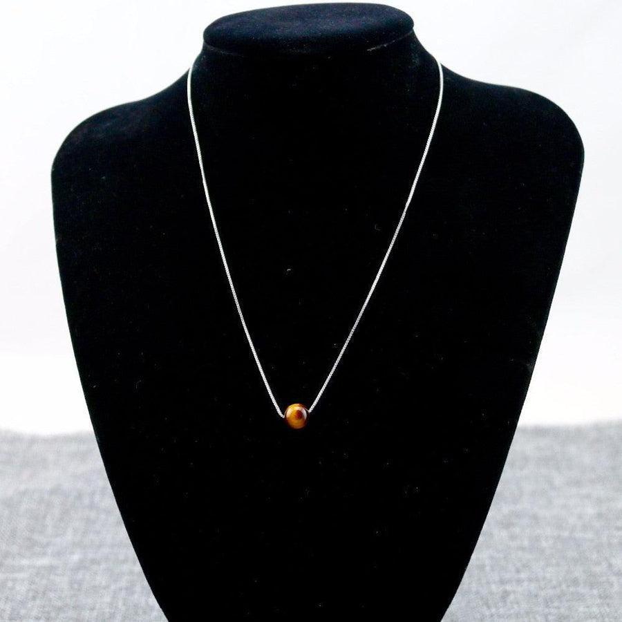Chaîne en argent 925 avec pendentif Œil de tigre