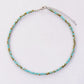 Collier en cristal gris avec chaînette d'extension détaillée
